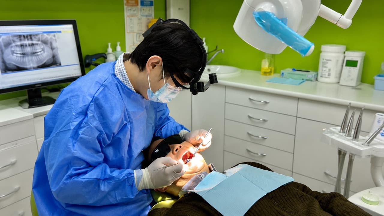 Dentist treating a patient at Epping Dental Centre