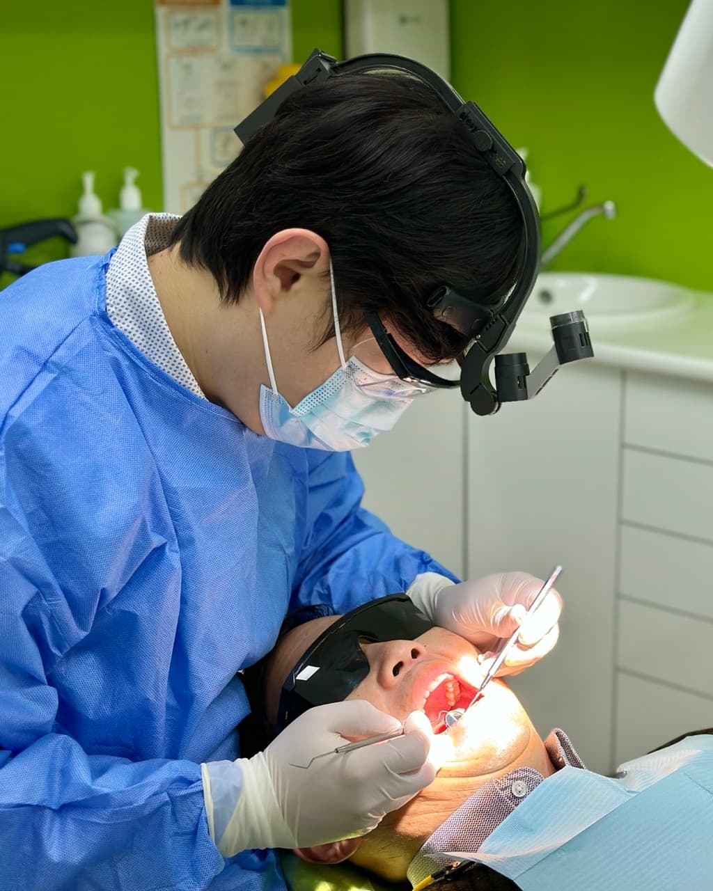 Dentist treating a patient at Epping Dental Centre